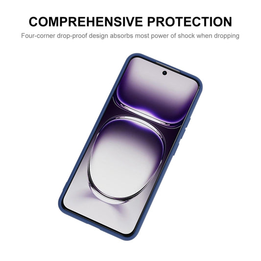 For OPPO Reno12 ENKAY Liquid Silicone Soft Shockproof Phone Case(Dark Blue) by ENKAY