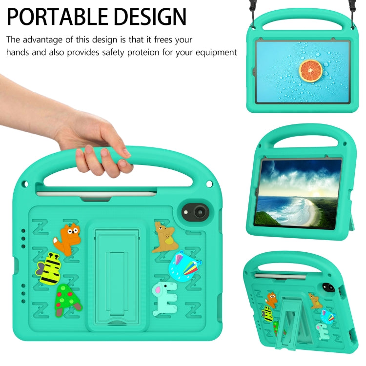 For iPad mini 6 / mini 2024 Cartoon Sparrow EVA Shockproof Tablet Case(Glacier Green) - iPad mini 6 Cases by buy2fix | Online Shopping UK | buy2fix