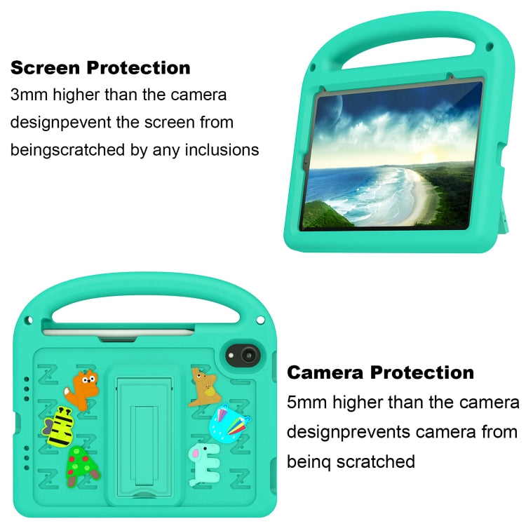 For iPad mini 6 / mini 2024 Cartoon Sparrow EVA Shockproof Tablet Case(Glacier Green) - iPad mini 6 Cases by buy2fix | Online Shopping UK | buy2fix
