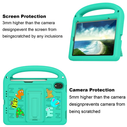 For iPad mini 6 / mini 2024 Cartoon Sparrow EVA Shockproof Tablet Case(Glacier Green) - iPad mini 6 Cases by buy2fix | Online Shopping UK | buy2fix