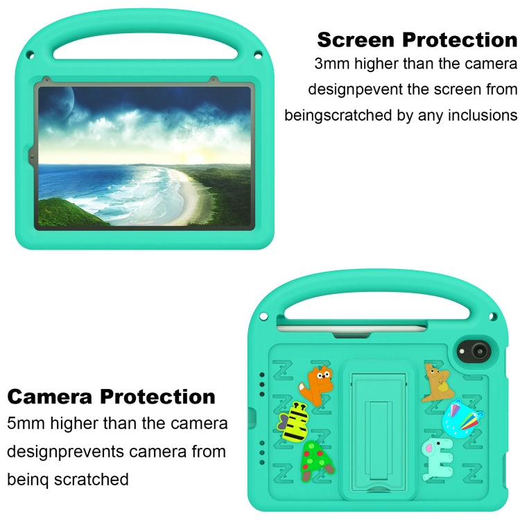 For iPad mini 6 / mini 2024 Cartoon Sparrow EVA Shockproof Tablet Case(Glacier Green) - iPad mini 6 Cases by buy2fix | Online Shopping UK | buy2fix