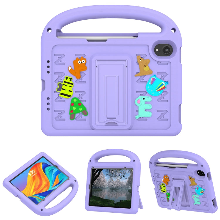 For iPad mini 6 / mini 2024 Cartoon Sparrow EVA Shockproof Tablet Case(Taro Purple) - iPad mini 6 Cases by buy2fix | Online Shopping UK | buy2fix