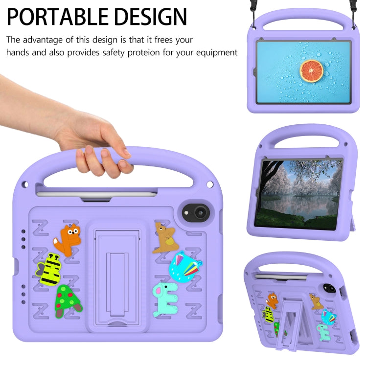 For iPad mini 6 / mini 2024 Cartoon Sparrow EVA Shockproof Tablet Case(Taro Purple) - iPad mini 6 Cases by buy2fix | Online Shopping UK | buy2fix