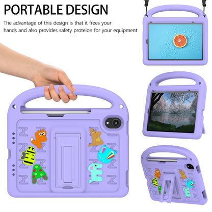 For iPad mini 6 / mini 2024 Cartoon Sparrow EVA Shockproof Tablet Case(Taro Purple) - iPad mini 6 Cases by buy2fix | Online Shopping UK | buy2fix
