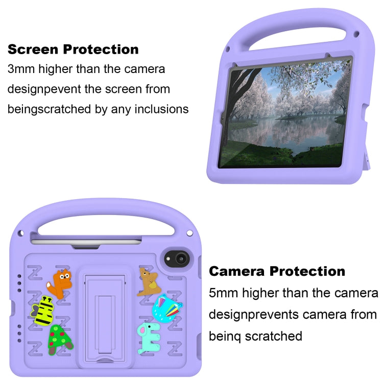 For iPad mini 6 / mini 2024 Cartoon Sparrow EVA Shockproof Tablet Case(Taro Purple) - iPad mini 6 Cases by buy2fix | Online Shopping UK | buy2fix