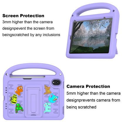 For iPad mini 6 / mini 2024 Cartoon Sparrow EVA Shockproof Tablet Case(Taro Purple) - iPad mini 6 Cases by buy2fix | Online Shopping UK | buy2fix