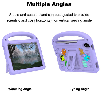 For iPad mini 6 / mini 2024 Cartoon Sparrow EVA Shockproof Tablet Case(Taro Purple) - iPad mini 6 Cases by buy2fix | Online Shopping UK | buy2fix