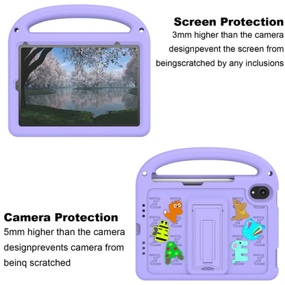 For iPad mini 6 / mini 2024 Cartoon Sparrow EVA Shockproof Tablet Case(Taro Purple) - iPad mini 6 Cases by buy2fix | Online Shopping UK | buy2fix