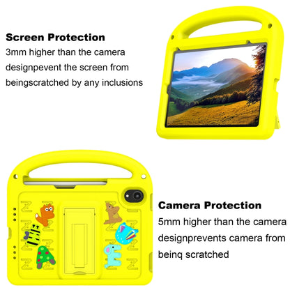 For iPad mini 6 / mini 2024 Cartoon Sparrow EVA Shockproof Tablet Case(Yellow) - iPad mini 6 Cases by buy2fix | Online Shopping UK | buy2fix