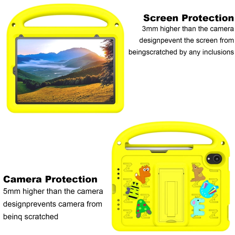 For iPad mini 6 / mini 2024 Cartoon Sparrow EVA Shockproof Tablet Case(Yellow) - iPad mini 6 Cases by buy2fix | Online Shopping UK | buy2fix