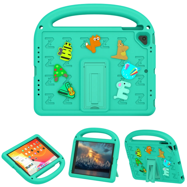 For iPad Air 2 / Air / 9.7 2018 Cartoon Sparrow EVA Shockproof Tablet Case(Glacier Green) - iPad 9.7 (2018) & (2017) Cases by buy2fix | Online Shopping UK | buy2fix
