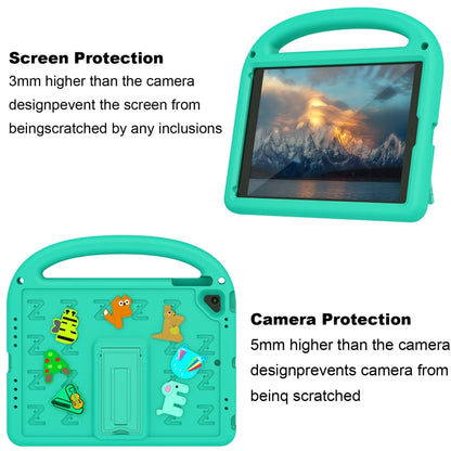 For iPad Air 2 / Air / 9.7 2018 Cartoon Sparrow EVA Shockproof Tablet Case(Glacier Green) - iPad 9.7 (2018) & (2017) Cases by buy2fix | Online Shopping UK | buy2fix