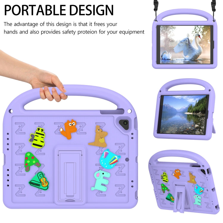 For iPad Air 2 / Air / 9.7 2018 Cartoon Sparrow EVA Shockproof Tablet Case(Taro Purple) - iPad 9.7 (2018) & (2017) Cases by buy2fix | Online Shopping UK | buy2fix