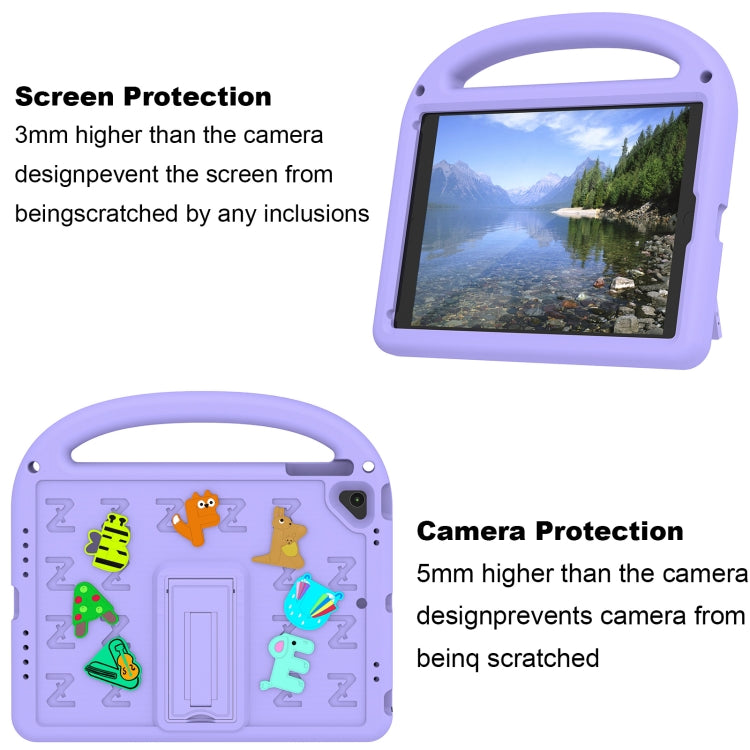 For iPad Air 2 / Air / 9.7 2018 Cartoon Sparrow EVA Shockproof Tablet Case(Taro Purple) - iPad 9.7 (2018) & (2017) Cases by buy2fix | Online Shopping UK | buy2fix