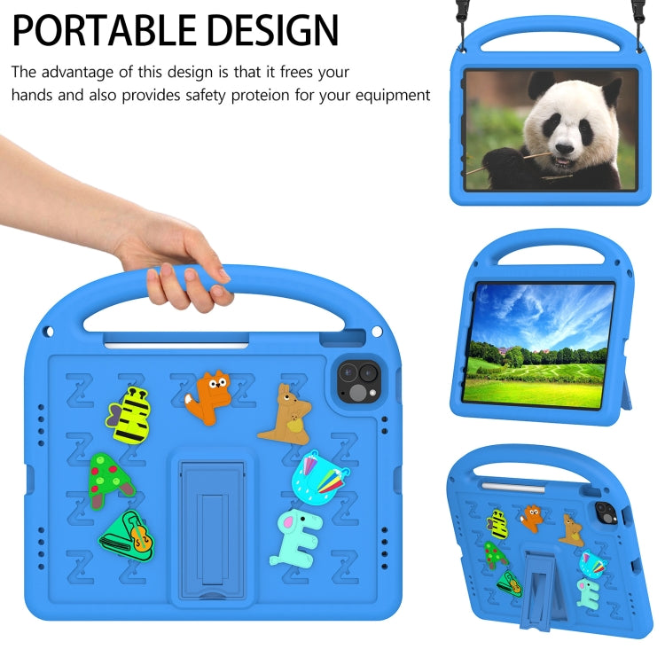 For iPad Air 2022 10.9 / Pro 11 2022 Cartoon Sparrow EVA Shockproof Tablet Case(Blue) - iPad Pro 11 (2022/2021) Cases by buy2fix | Online Shopping UK | buy2fix