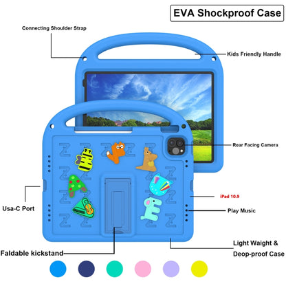 For iPad Air 2022 10.9 / Pro 11 2022 Cartoon Sparrow EVA Shockproof Tablet Case(Blue) - iPad Pro 11 (2022/2021) Cases by buy2fix | Online Shopping UK | buy2fix