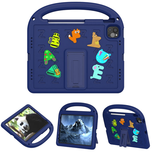 For iPad Air 2022 10.9 / Pro 11 2022 Cartoon Sparrow EVA Shockproof Tablet Case(Navy Blue) - iPad Pro 11 (2022/2021) Cases by buy2fix | Online Shopping UK | buy2fix