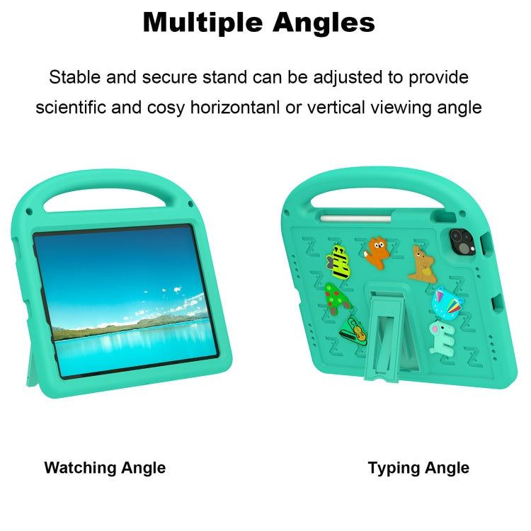 For iPad Air 2022 10.9 / Pro 11 2022 Cartoon Sparrow EVA Shockproof Tablet Case(Glacier Green) - iPad Pro 11 (2022/2021) Cases by buy2fix | Online Shopping UK | buy2fix