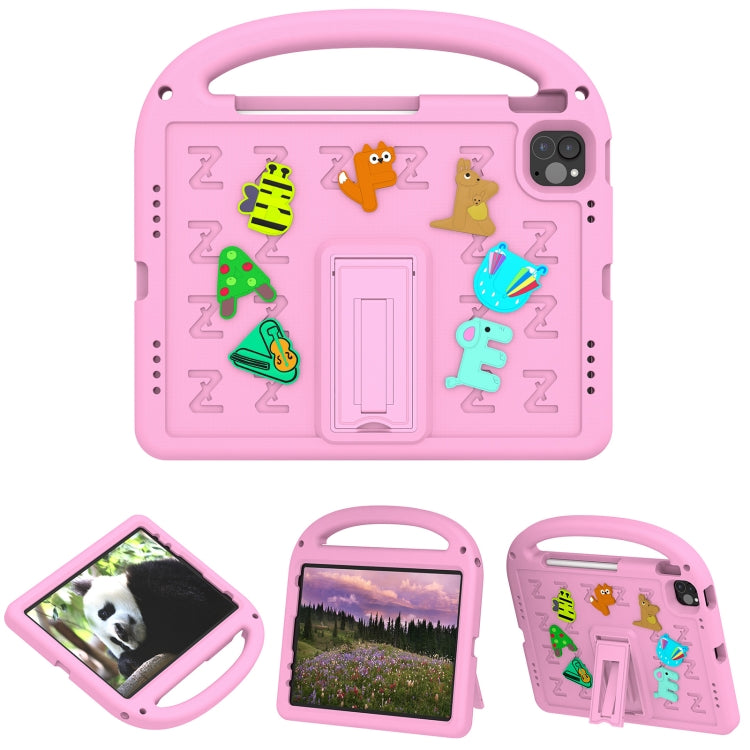 For iPad Air 2022 10.9 / Pro 11 2022 Cartoon Sparrow EVA Shockproof Tablet Case(Pink) - iPad Pro 11 (2022/2021) Cases by buy2fix | Online Shopping UK | buy2fix