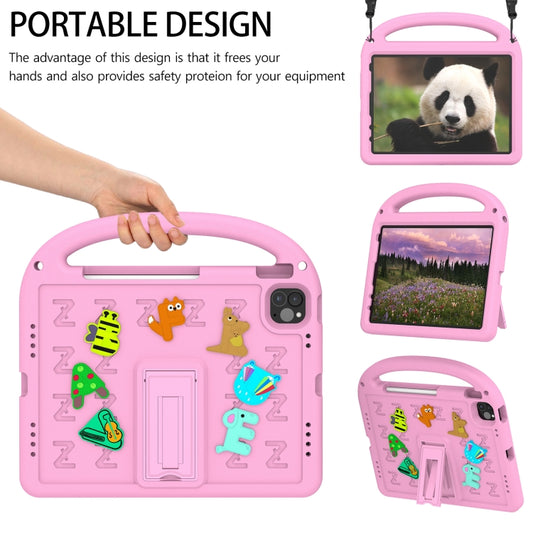 For iPad Air 2022 10.9 / Pro 11 2022 Cartoon Sparrow EVA Shockproof Tablet Case(Pink) - iPad Pro 11 (2022/2021) Cases by buy2fix | Online Shopping UK | buy2fix