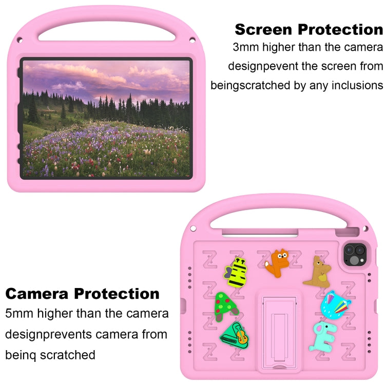 For iPad Air 2022 10.9 / Pro 11 2022 Cartoon Sparrow EVA Shockproof Tablet Case(Pink) - iPad Pro 11 (2022/2021) Cases by buy2fix | Online Shopping UK | buy2fix