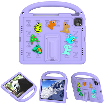 For iPad Air 2022 10.9 / Pro 11 2022 Cartoon Sparrow EVA Shockproof Tablet Case(Taro Purple) - iPad Pro 11 (2022/2021) Cases by buy2fix | Online Shopping UK | buy2fix