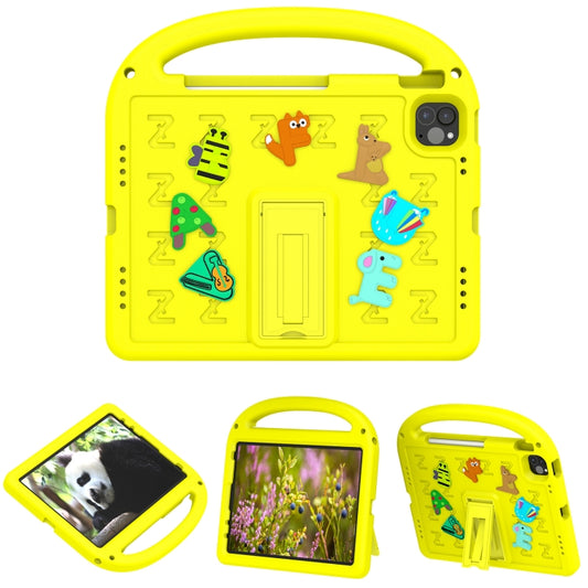 For iPad Air 2022 10.9 / Pro 11 2022 Cartoon Sparrow EVA Shockproof Tablet Case(Yellow) - iPad Pro 11 (2022/2021) Cases by buy2fix | Online Shopping UK | buy2fix
