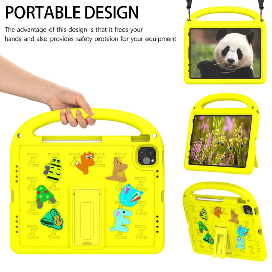 For iPad Air 2022 10.9 / Pro 11 2022 Cartoon Sparrow EVA Shockproof Tablet Case(Yellow) - iPad Pro 11 (2022/2021) Cases by buy2fix | Online Shopping UK | buy2fix