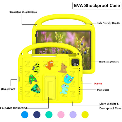 For iPad Air 2022 10.9 / Pro 11 2022 Cartoon Sparrow EVA Shockproof Tablet Case(Yellow) - iPad Pro 11 (2022/2021) Cases by buy2fix | Online Shopping UK | buy2fix
