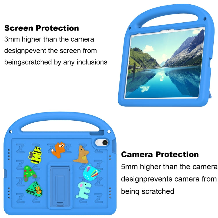 For iPad 2025 / 2022 Cartoon Sparrow EVA Shockproof Tablet Case(Blue) - iPad 2025 / 2022 Cases by buy2fix | Online Shopping UK | buy2fix