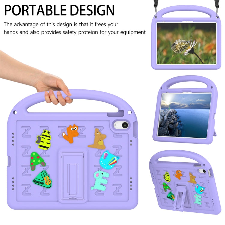 For iPad 2025 / 2022 Cartoon Sparrow EVA Shockproof Tablet Case(Taro Purple) - iPad 2025 / 2022 Cases by buy2fix | Online Shopping UK | buy2fix
