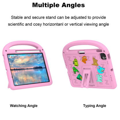 For iPad Pro 11 2025 / 2024 Cartoon Sparrow EVA Shockproof Tablet Case(Pink) by buy2fix