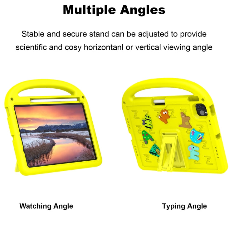 For iPad Pro 11 2025 / 2024 Cartoon Sparrow EVA Shockproof Tablet Case(Yellow) by buy2fix