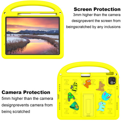 For iPad Pro 11 2025 / 2024 Cartoon Sparrow EVA Shockproof Tablet Case(Yellow) by buy2fix