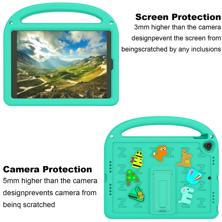 For iPad 10.2 / Air 3 10.5 Cartoon Sparrow EVA Shockproof Tablet Case(Glacier Green) - iPad 10.2 Cases by buy2fix | Online Shopping UK | buy2fix