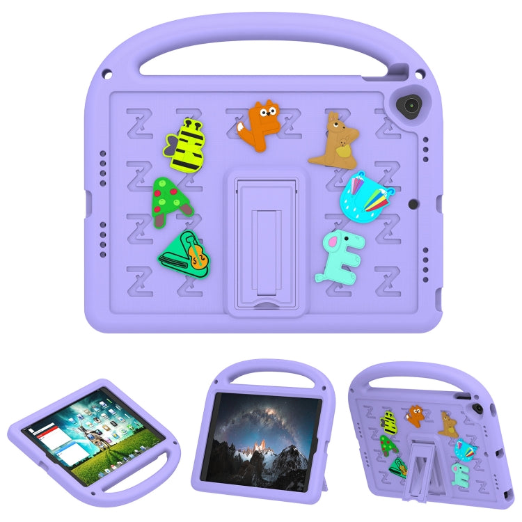 For iPad 10.2 / Air 3 10.5 Cartoon Sparrow EVA Shockproof Tablet Case(Taro Purple) - iPad 10.2 Cases by buy2fix | Online Shopping UK | buy2fix