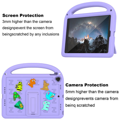 For iPad 10.2 / Air 3 10.5 Cartoon Sparrow EVA Shockproof Tablet Case(Taro Purple) - iPad 10.2 Cases by buy2fix | Online Shopping UK | buy2fix