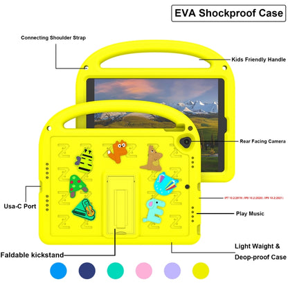 For iPad 10.2 / Air 3 10.5 Cartoon Sparrow EVA Shockproof Tablet Case(Yellow) - iPad 10.2 Cases by buy2fix | Online Shopping UK | buy2fix