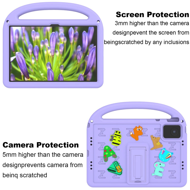 For Lenovo Tab M11 / Xiaoxin Pad 11 2024 Cartoon Sparrow EVA Shockproof Tablet Case(Taro Purple) - Lenovo by buy2fix | Online Shopping UK | buy2fix