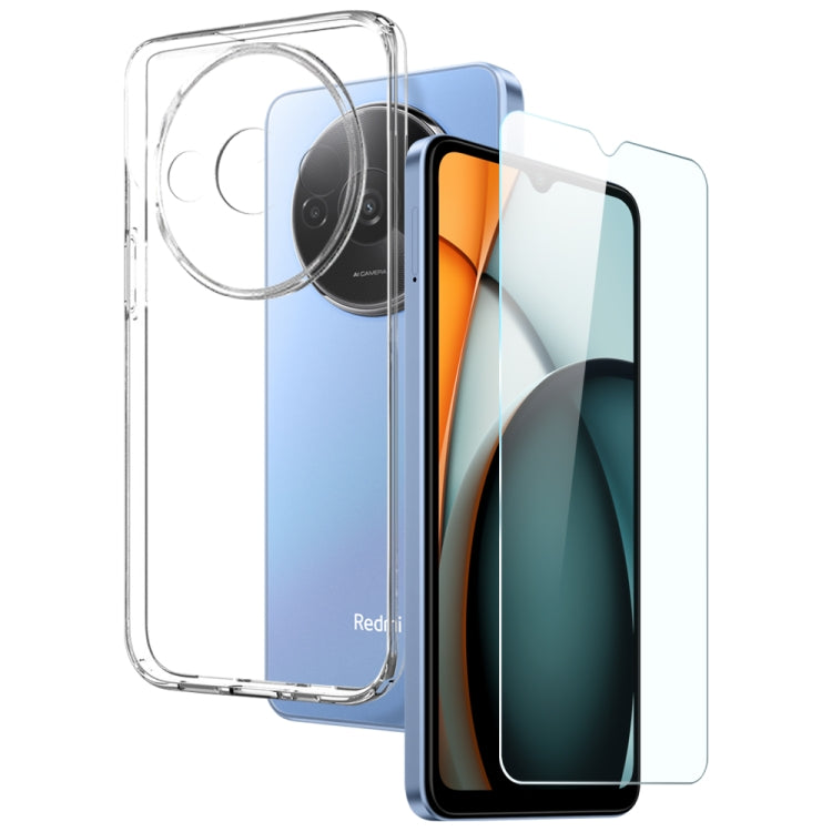 For Xiaomi  Redmi A3 4G NORTHJO Transparent TPU Phone Case with Tempered Glass Film(Transparent) - Xiaomi Cases by NORTHJO | Online Shopping UK | buy2fix