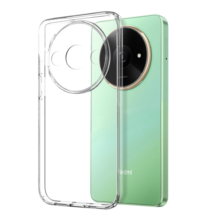 For Xiaomi Redmi A3x 4G NORTHJO Transparent TPU Phone Case with Tempered Glass Film(Transparent) - Xiaomi Cases by NORTHJO | Online Shopping UK | buy2fix
