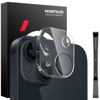 For iPhone 14 / 14 Plus NORTHJO Camera Lens Protector 3D Night Shot Tempered Glass Film(Black) - iPhone 14 Plus Tempered Glass by NORTHJO | Online Shopping UK | buy2fix