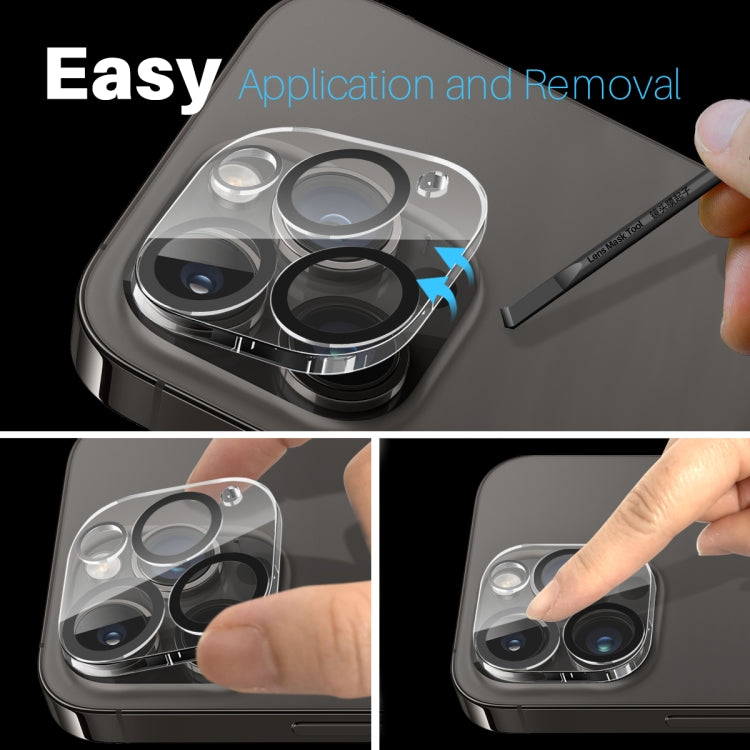 For iPhone 14 Pro / 14 Pro Max NORTHJO Camera Lens Protector 3D Night Shot Tempered Glass Film(Black) - iPhone 14 Pro Max Tempered Glass by NORTHJO | Online Shopping UK | buy2fix