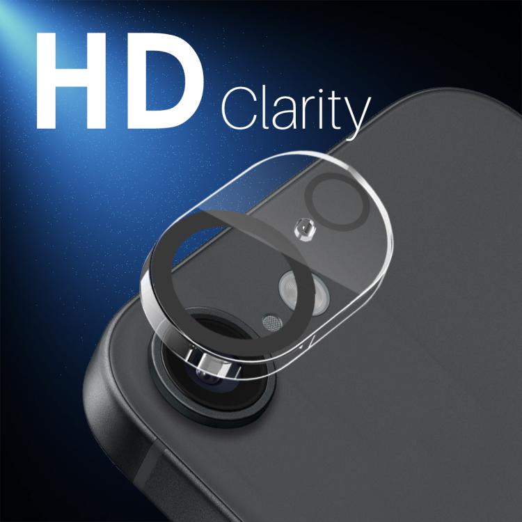 For iPhone 16e NORTHJO Camera Lens Protector 3D Night Shot Tempered Glass Film(Black) - iPhone 16e Tempered Glass by NORTHJO | Online Shopping UK | buy2fix