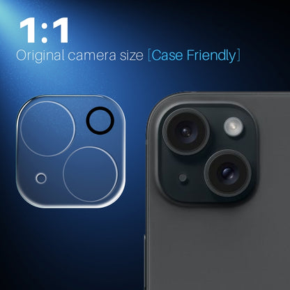 For iPhone 15 / 15 Plus NORTHJO Camera Lens Protector 3D HD Tempered Glass Film(Clear) - iPhone 15 Plus Tempered Glass by NORTHJO | Online Shopping UK | buy2fix