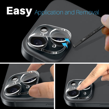 For iPhone 15 / 15 Plus NORTHJO Camera Lens Protector 3D HD Tempered Glass Film(Clear) - iPhone 15 Plus Tempered Glass by NORTHJO | Online Shopping UK | buy2fix