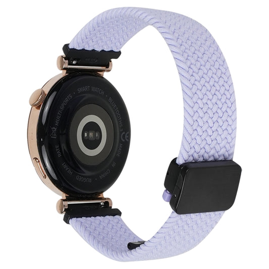 For Ticwatch Pro 3 Ultra 22mm Magnetic Buckle Braided Watch Band(Purple) by buy2fix