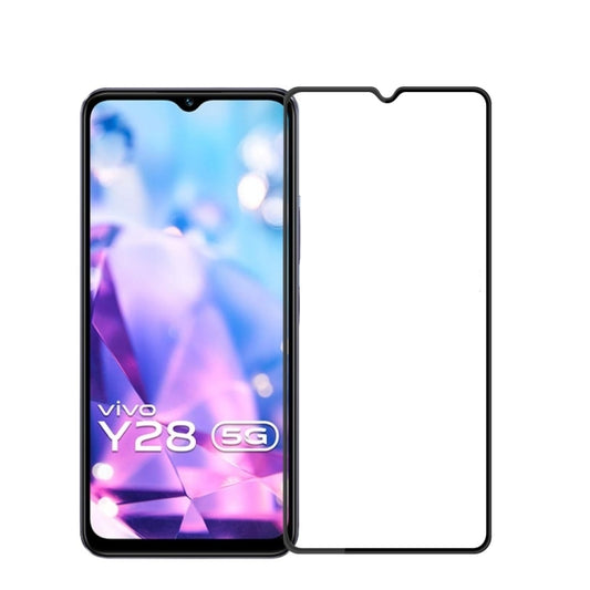 For vivo Y28 5G PINWUYO 9H 3D Curved Explosion-proof Tempered Glass Film(Black) - vivo Tempered Glass by PINWUYO | Online Shopping UK | buy2fix