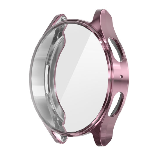 For Samsung Galaxy Watch7 44mm ENKAY Hat-Prince Full Coverage Electroplated Soft TPU Case with Screen Protection(Pink)