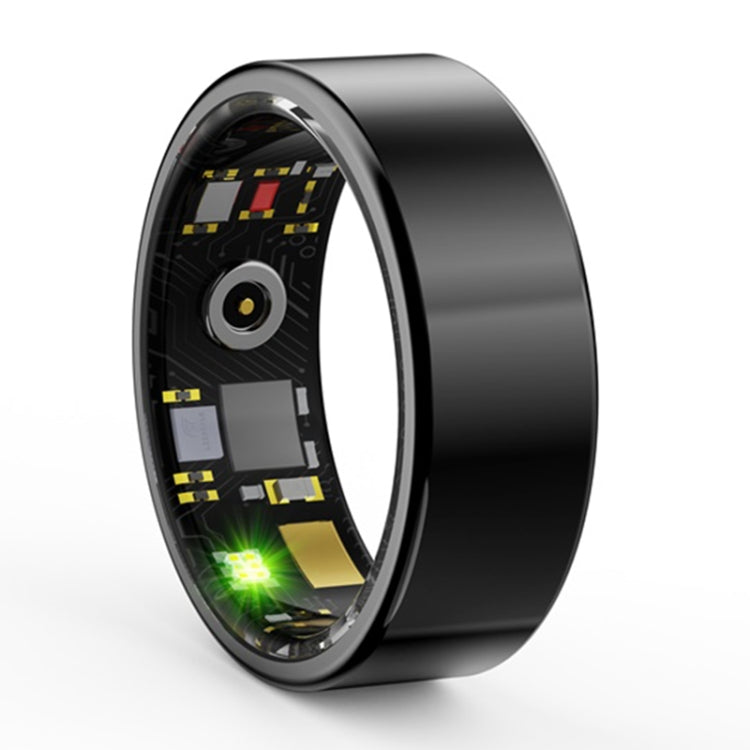 R11M SIZE 8 Smart Ring, Support Heart Rate / Blood Oxygen / Sleep / Multiple Sports Modes(Black) by buy2fix